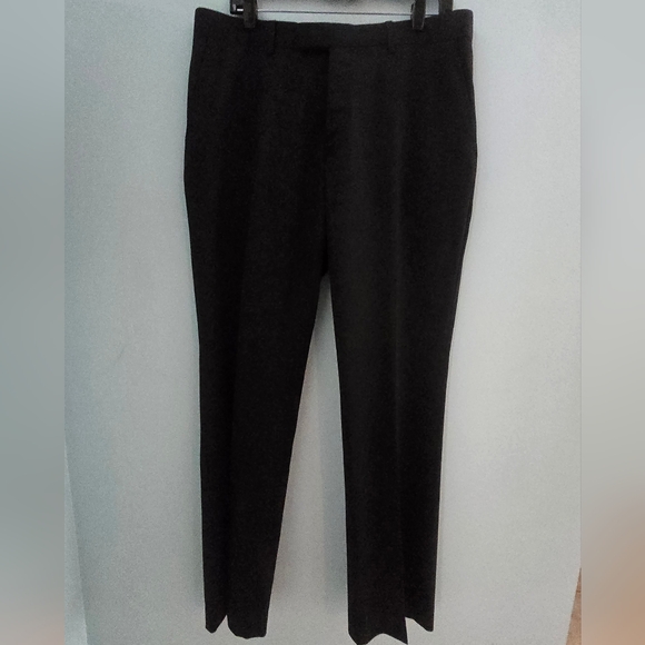 DKNY Black Men's Dress Pants 100% Wool - Picture 1 of 7